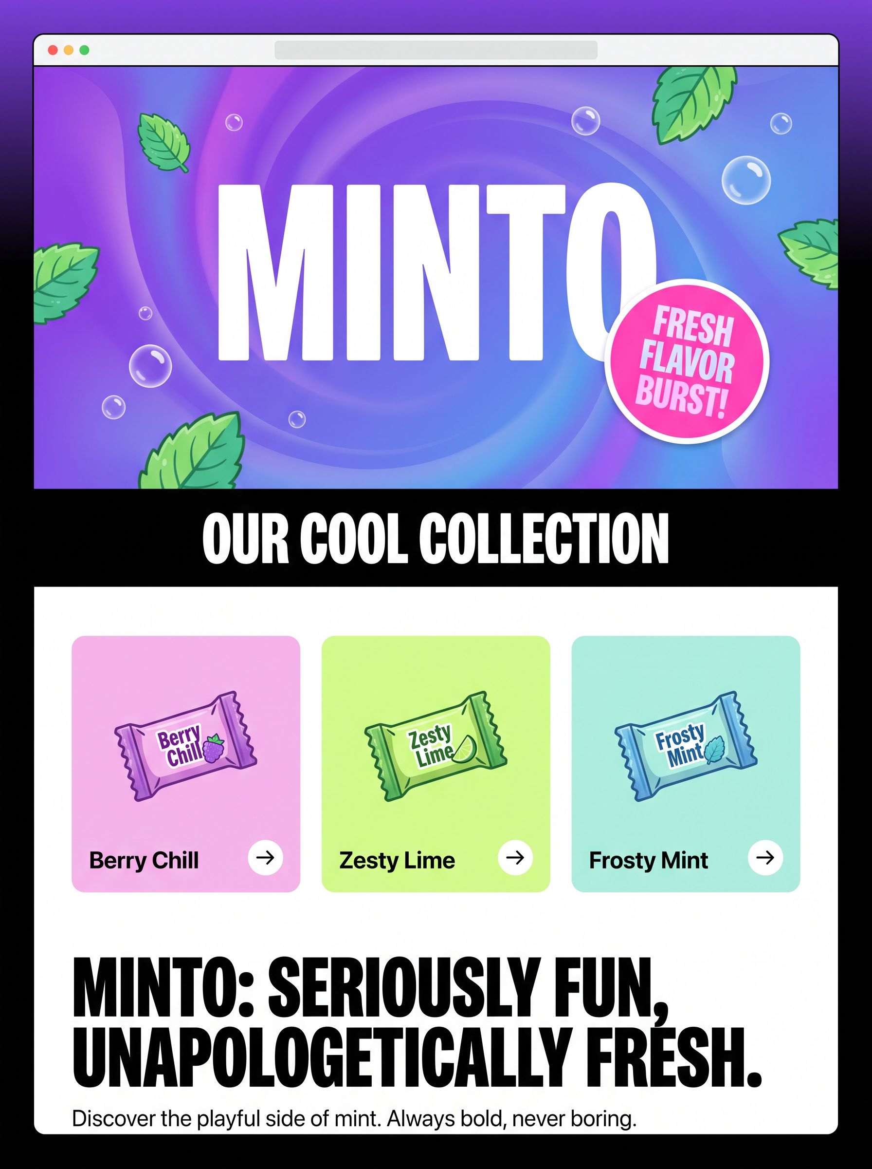 MINTO — Web design